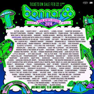 Bonnaroo 2014 lineup